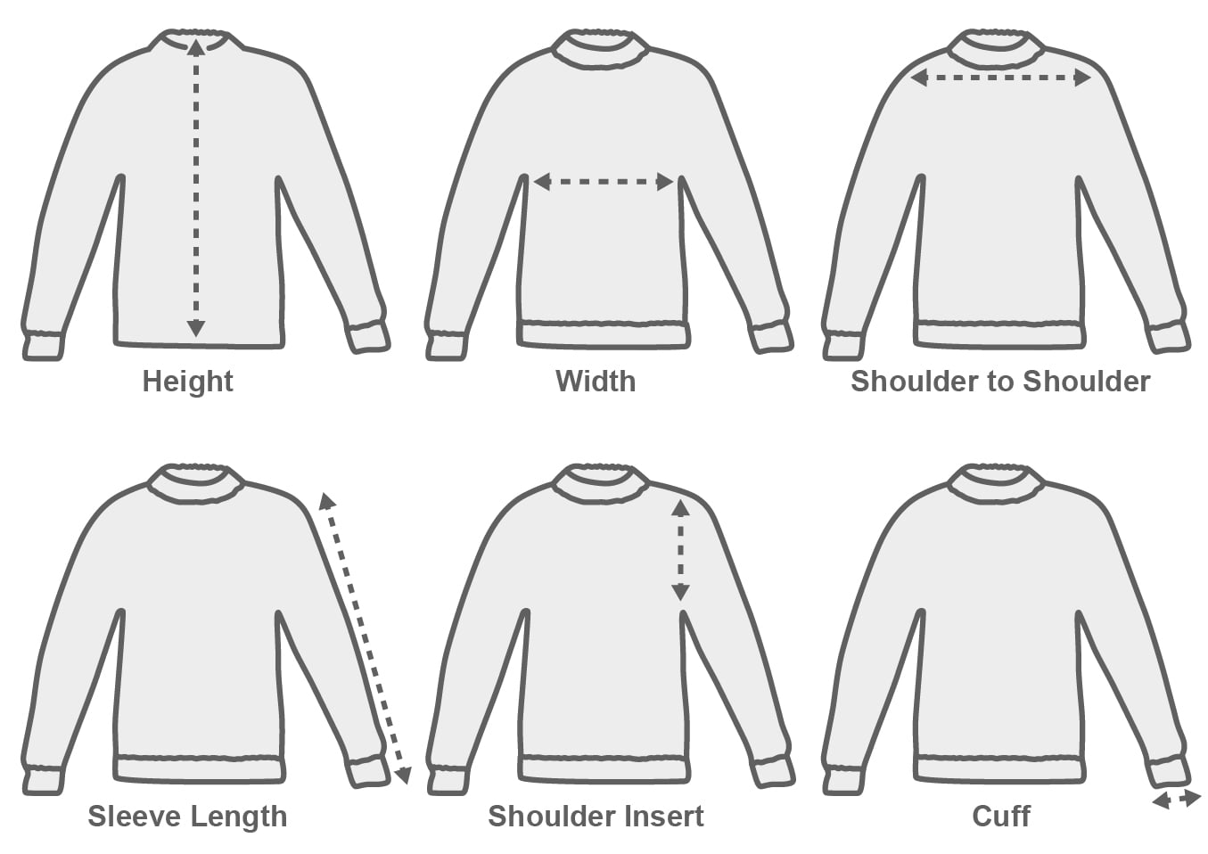 sizechart Sweater Sweater Size Chart
