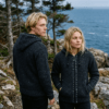 black grey wool jacket for men and women