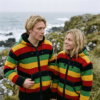 rainbow rasta wool jacket for men and women