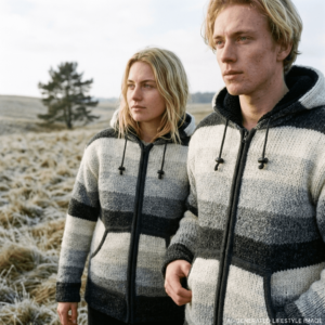 gradient wool jacket for men and women