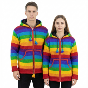 Unisex Jacket - Striped Rainbow