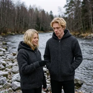 black grey charcoal jacket
