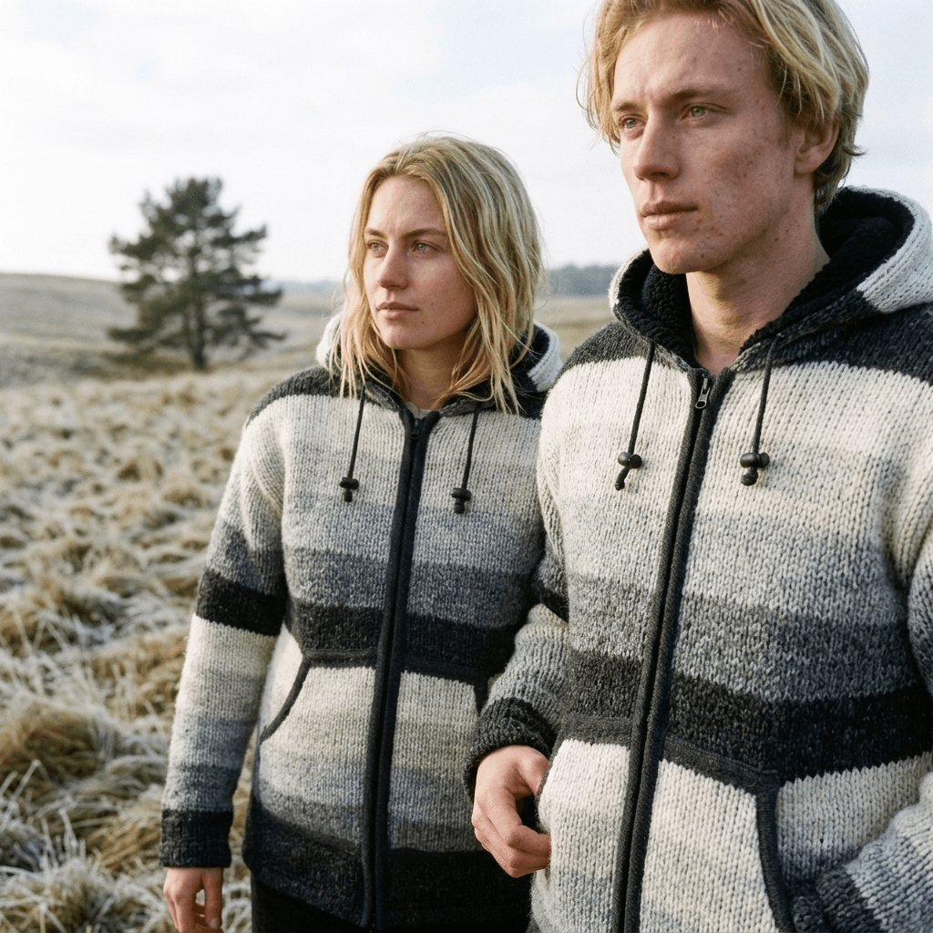 gradient wool jacket for men and women