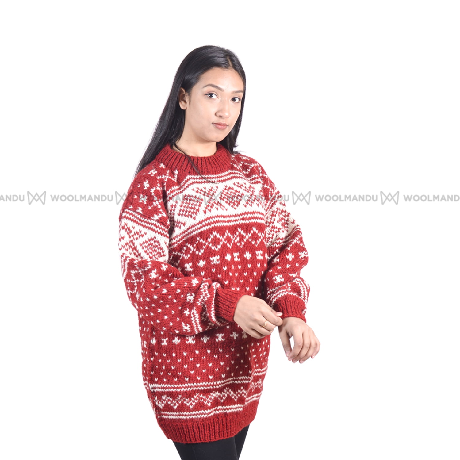 Red and White Christmas Sweater