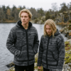 grey charcoal wool jacket for men and women
