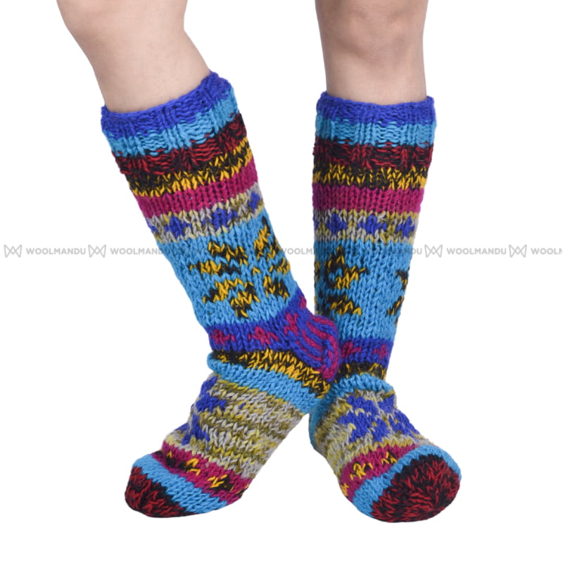 Socks Turquoise Mix