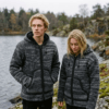 grey charcoal wool jacket for men and women