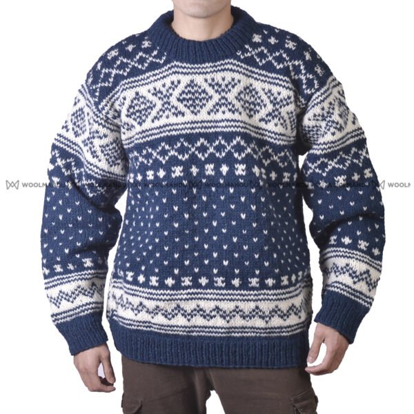 Navy White Christmas Sweater