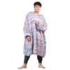 Pastel Colors Knitted Wearable Blanket