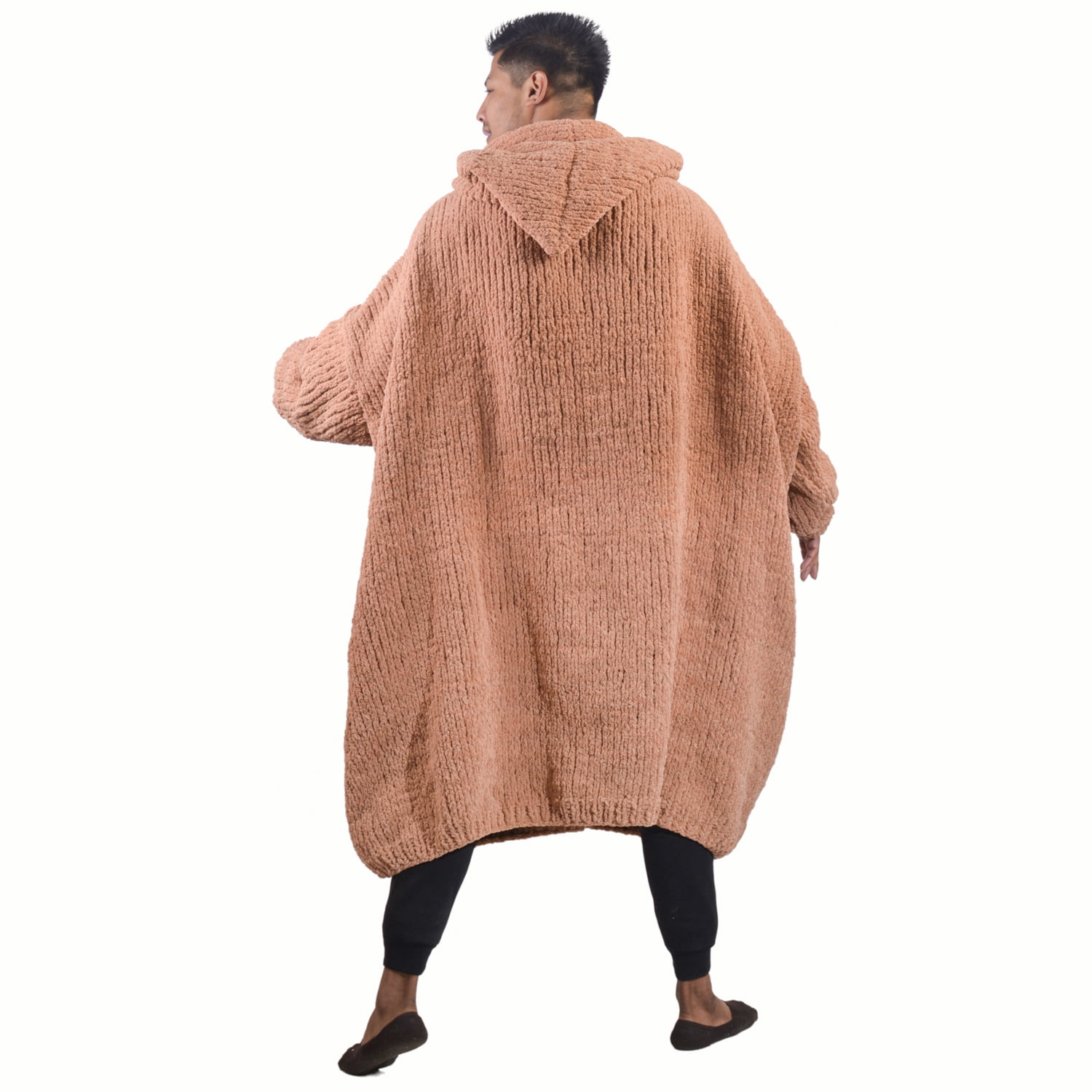 Brown Hand Knitted Blanket