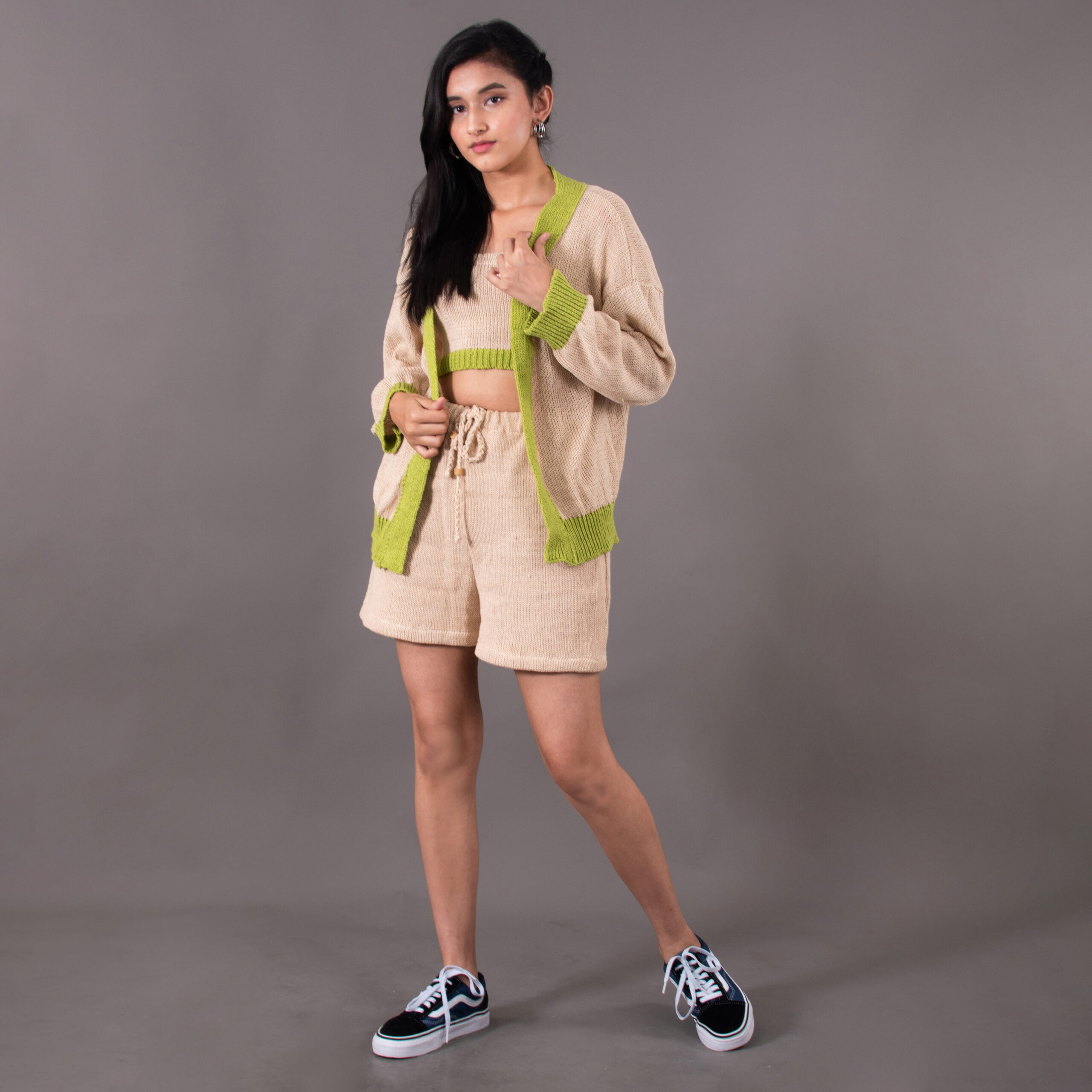 Top – Cream and Green