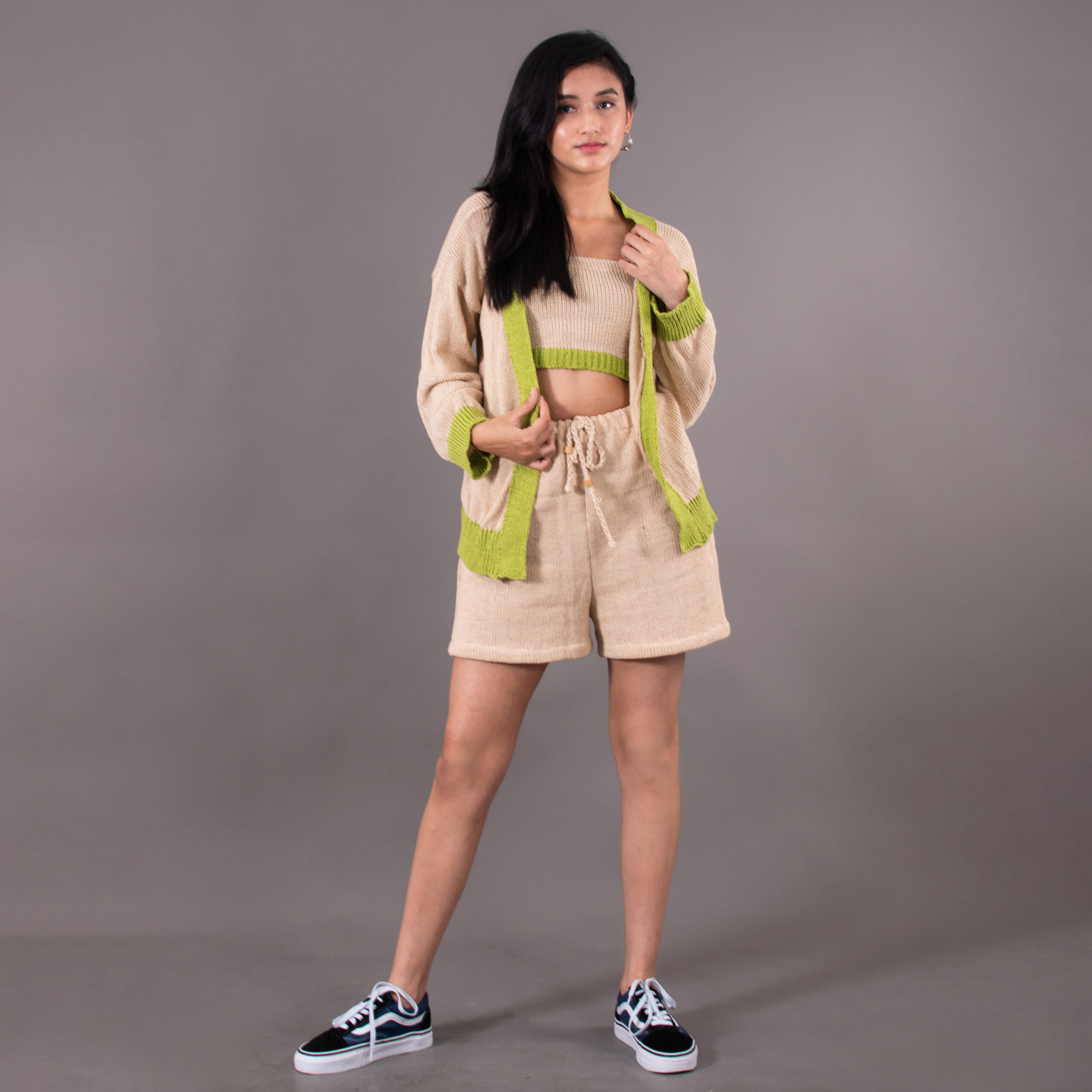 Top – Cream and Green