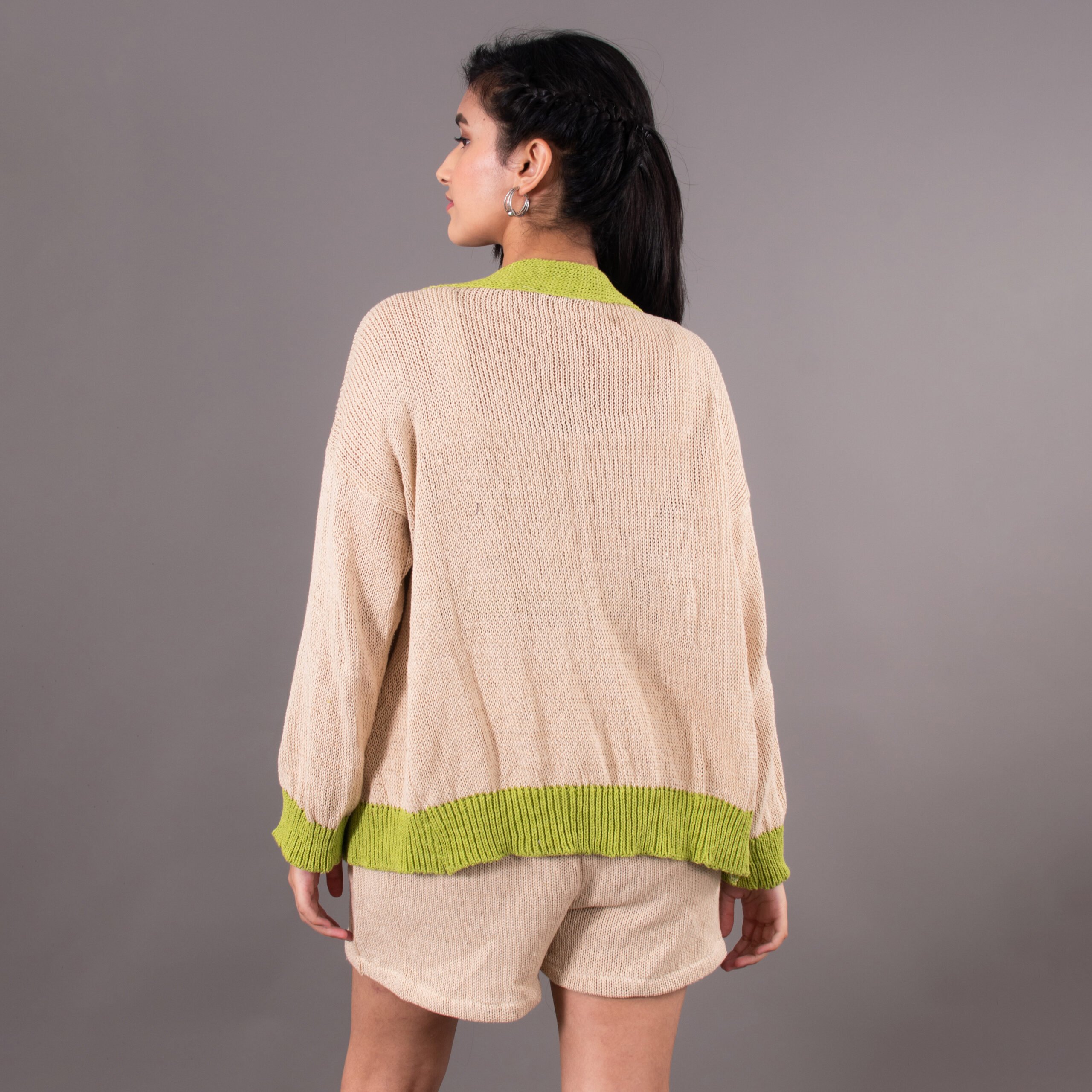 Top – Cream and Green