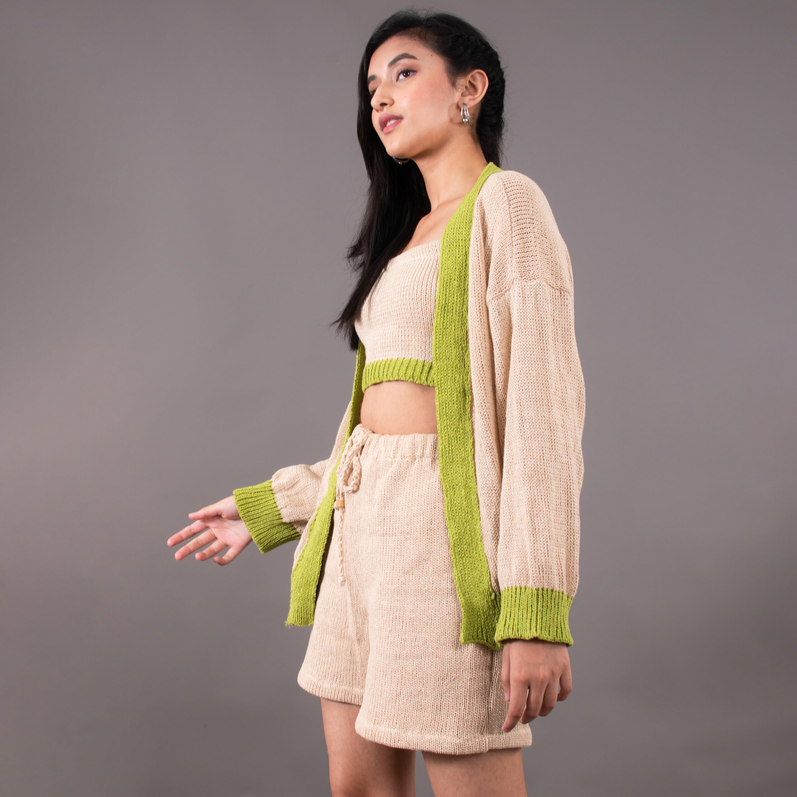 Top – Cream and Green