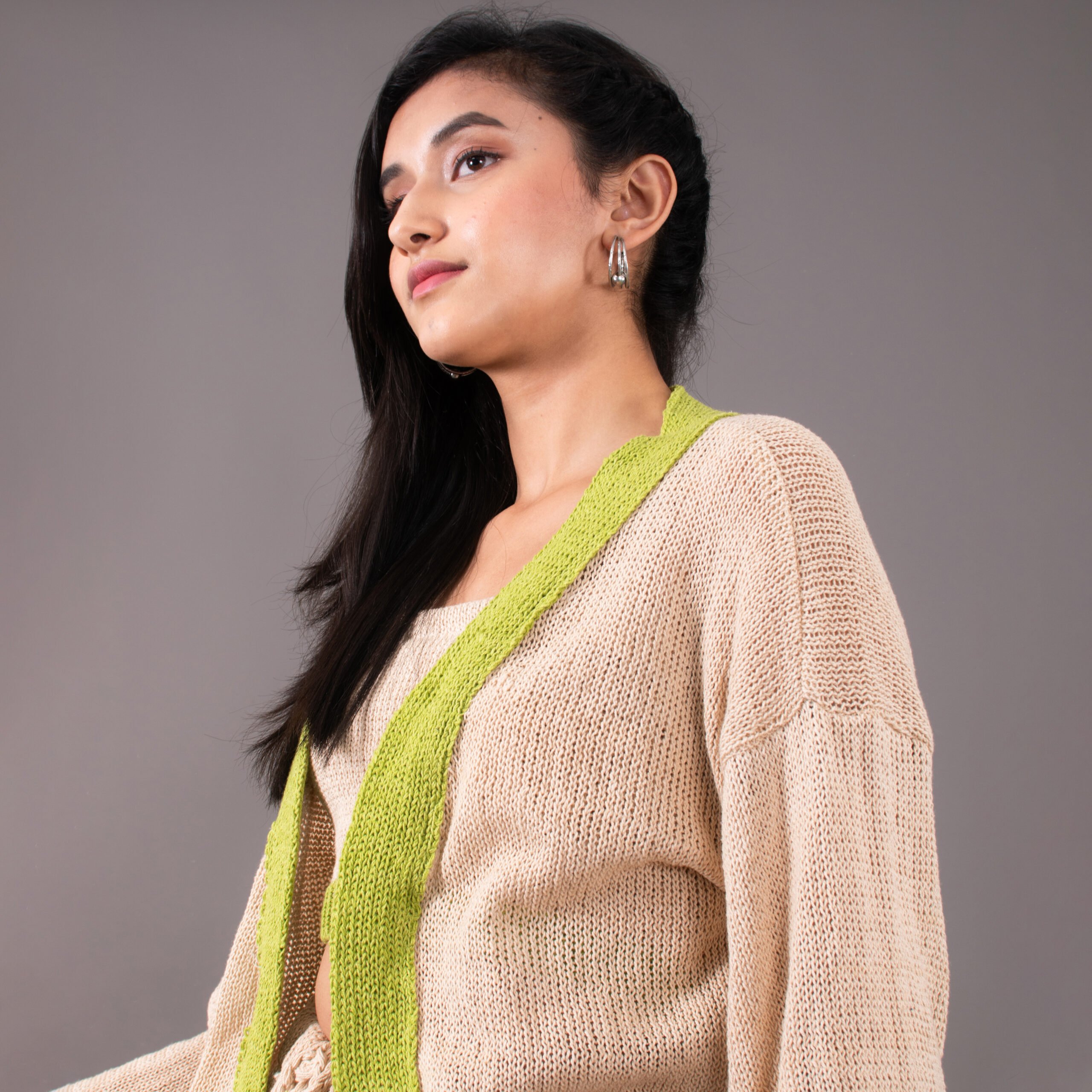 Top – Cream and Green