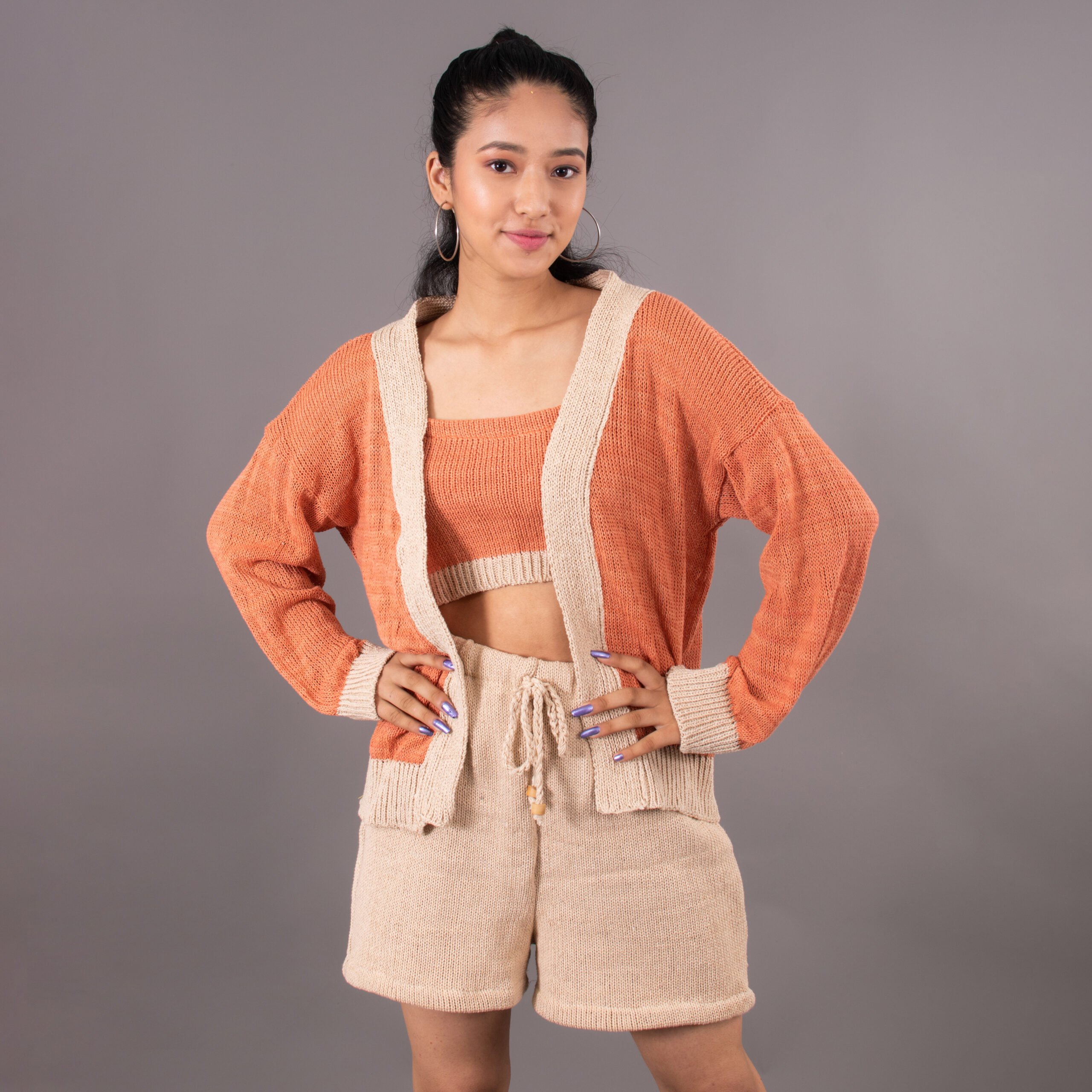 Top – Cream and Peach