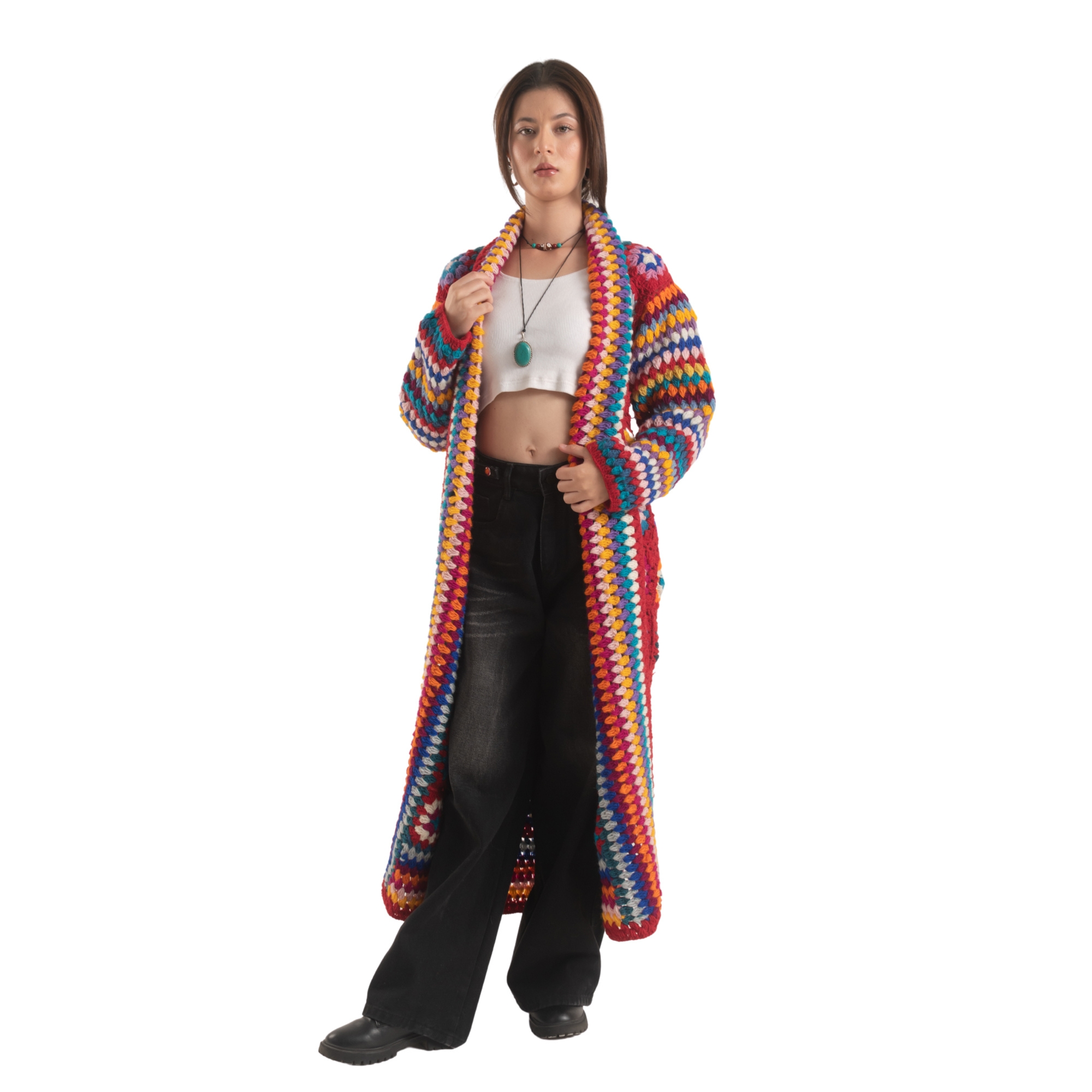 Wool Cardigans For Women - Red Color