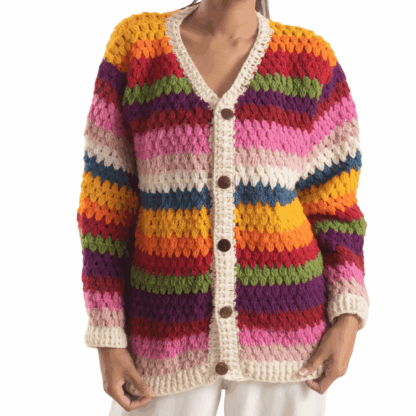 Women's Woolen Sweater - Multicolor