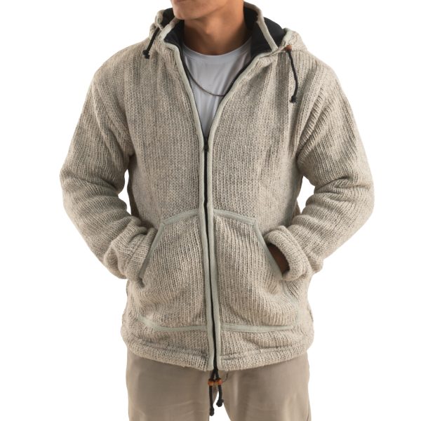 Wool Jacket Mens - Grey Color