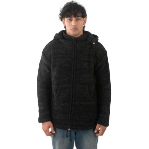 Wool Jacket Mens - Black