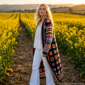 black wool cardigan for women