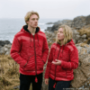 red wool jacket