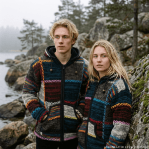 patchwork muliticolor wool jacket