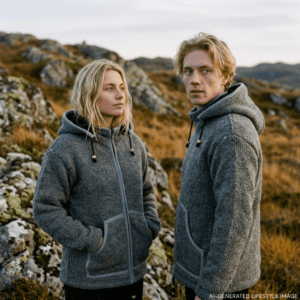 gray wool jacket
