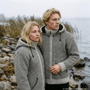 grey birdseye wool jacket