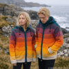ombre wool jacket
