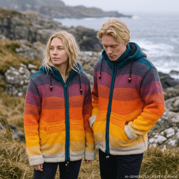ombre wool jacket