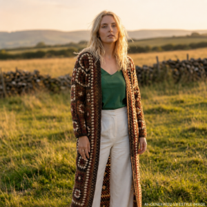 Wool Women's Sweaters - Brown Color