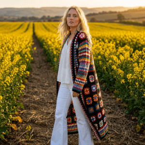 black wool cardigan for women