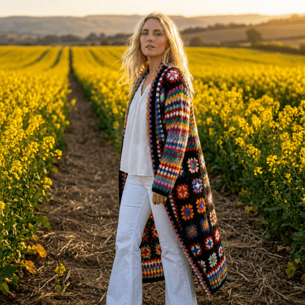 black wool cardigan for women