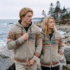 rainbow grey wool jacket