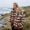 multicolor striped jacket