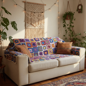 Wool Sofa Couch Cover Blanket