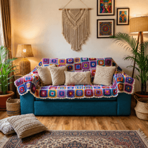 Wool Sofa Couch Cover Blanket