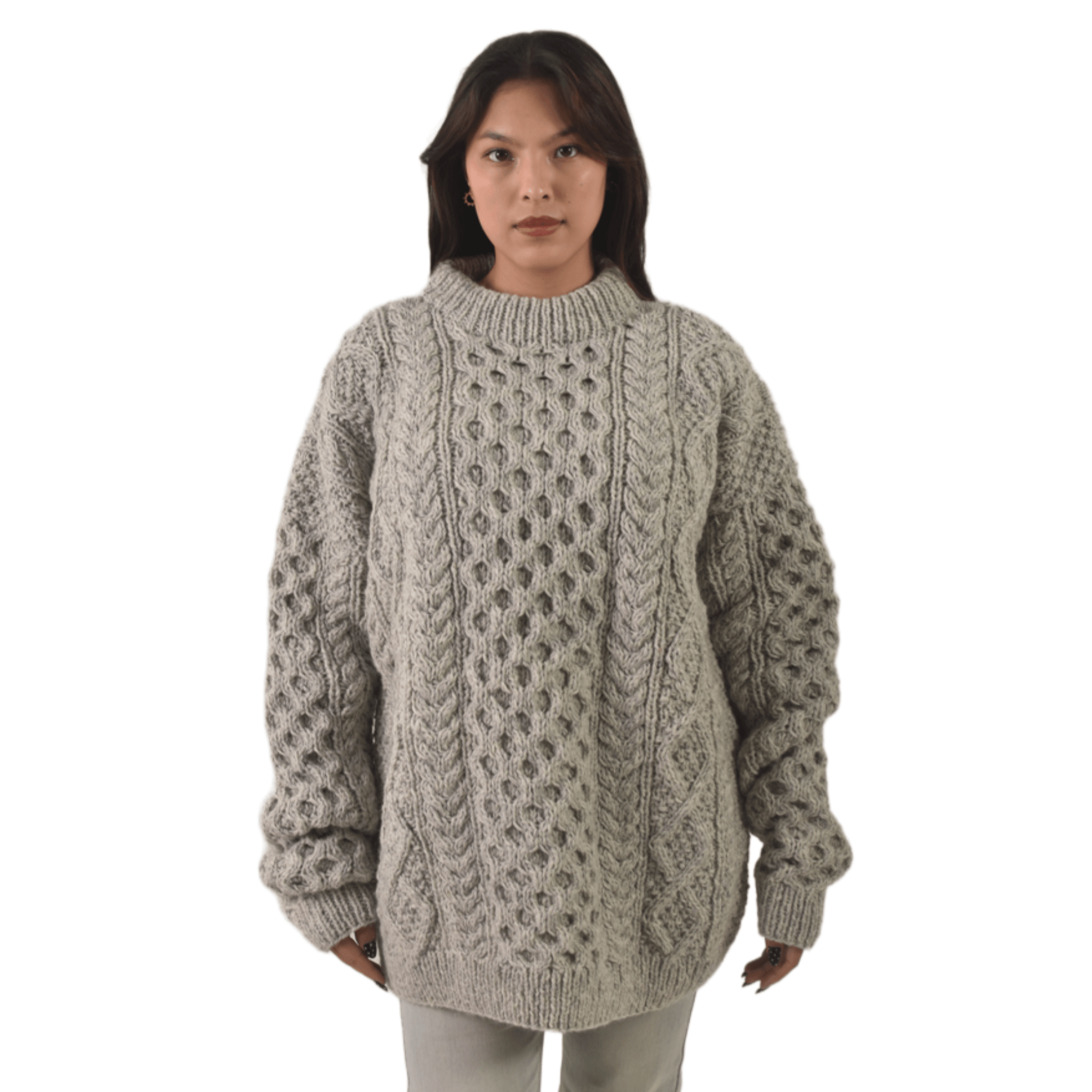 cable knit sweater