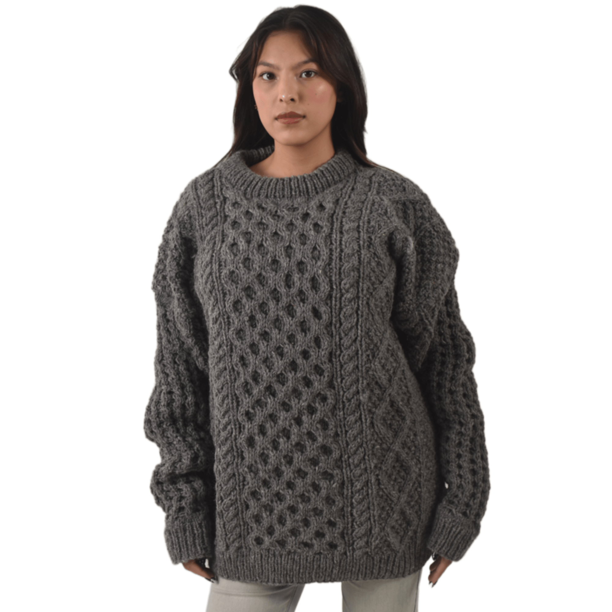 cable knit sweater