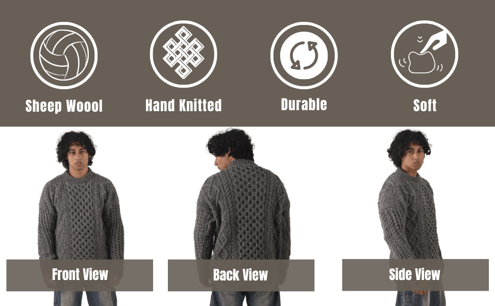 cable knit sweater