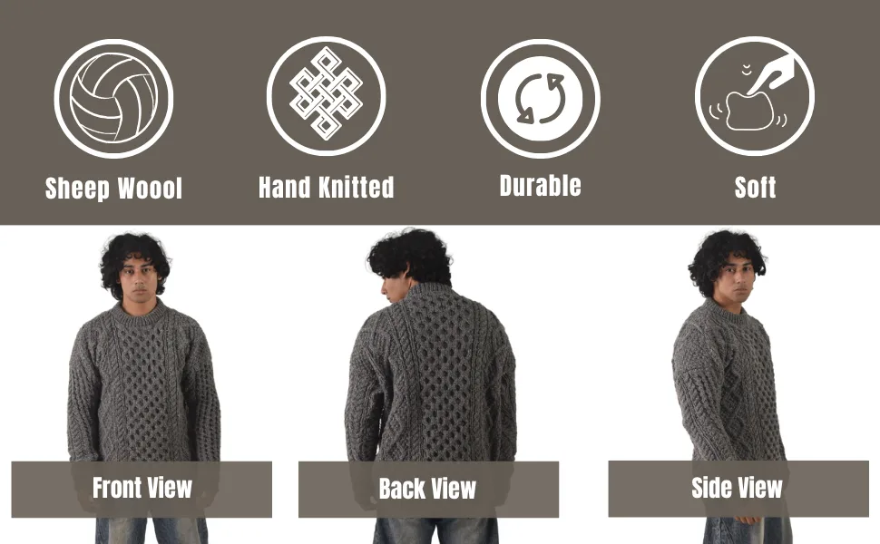 cable knit sweater