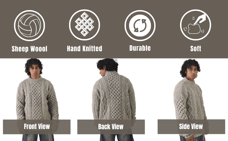 cable knit sweater