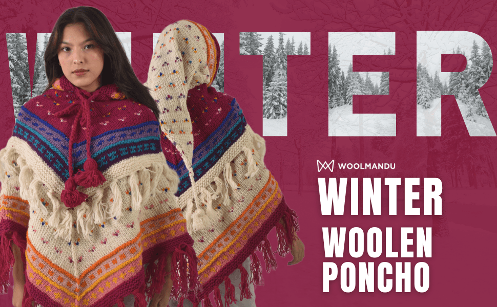 wool poncho for women
