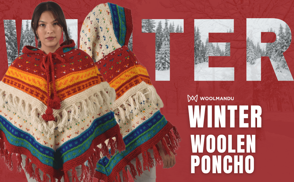 wool poncho for women