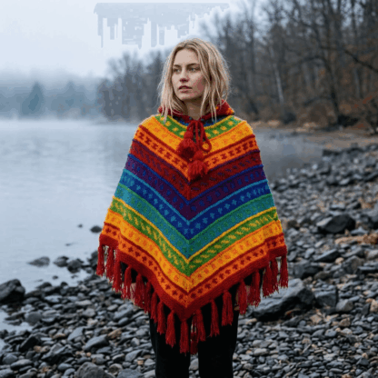 wool poncho for women