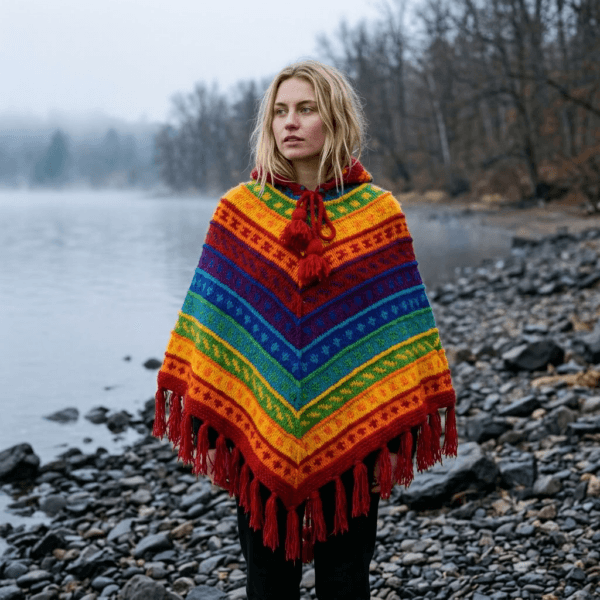 wool poncho for women