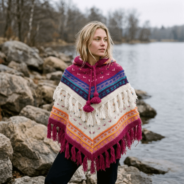 wool poncho for women